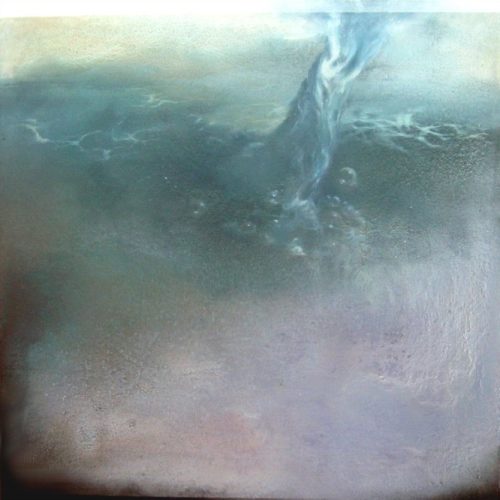 Ella que se da y el estanque que la recibe, obra del artista José Moreno