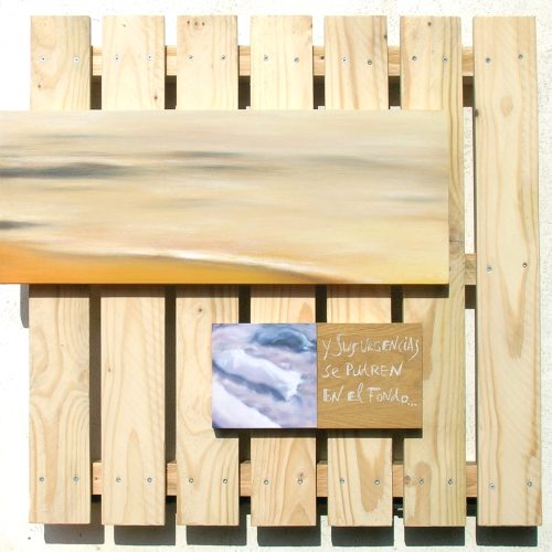 Y sus urgencias se pudren en el fondo, obra del artista José Moreno