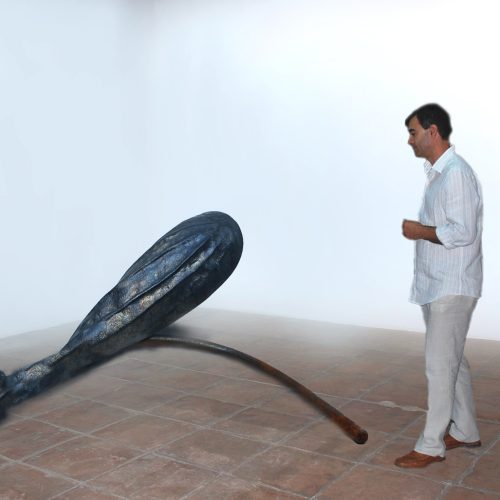 Artista José Moreno - Reposos - Escultura en sala (VI)