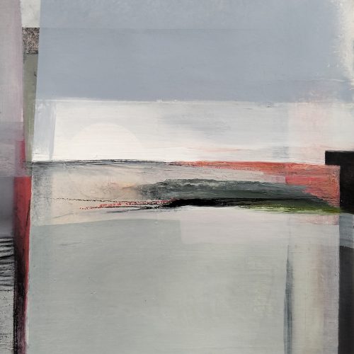 El silencio es un grito. 2025. Oleo s/papel. 30x30 cm.