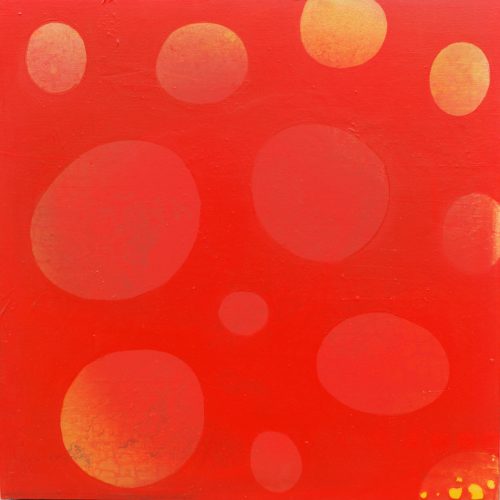 Flor roja del hibisco, de "El color de las palabras", obra de José Moreno