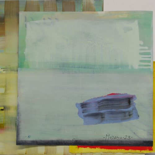 "Estructura natural". 2024. Oleo s/papel. 30x30 cm.