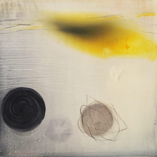 Las nubes trajeron las formas curvas, obra del artista José Moreno