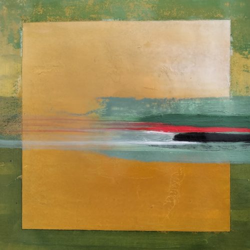 "Solo el aire da fe de mí". 2025. Oleo s/papel. 30x30 cm.