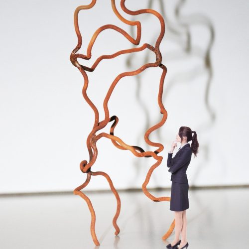 Tubular. Acero corten (Maqueta)